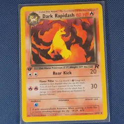 Pokemon Cards - Dark Rapidash 44/82 - Team Rocket 1st Edition WOTC - NM - Image 1