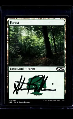 MTG Magic The Gathering M20 Core Set 2020 AP Signed Artist Proof Auto Forest - Image 1