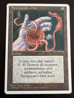 MTG - Nevinyrral's Disk - 4th - 4ED - NM - $1 Shipping - Image 1
