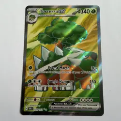 Pokemon TCG Temporal Forces Torterra EX Full Art Rare Holo Card 185/162 NM - Image 1
