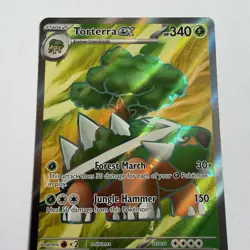 Pokemon TCG Temporal Forces Torterra EX Full Art Rare Holo Card 185/162 NM - Image 3