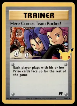 Here Comes Team Rocket! 15/82 Holo Rare celebrations Pokemon Holo LP - Image 1