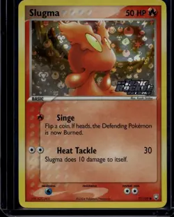 Pokemon TCG Slugma 77/109 Team Rocket Returns Reverse Foil Stamp NM - Image 1