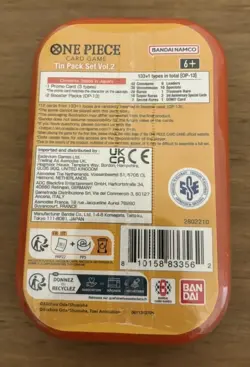 One Piece Tin Pack Set Vol 2 New Sealed Monkey D Luffy Art - Image 2