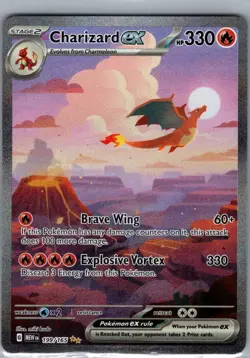 Charizard ex 199/165 SIR SV: Scarlet & Violet 151 - Pokemon Card - NM - Image 1