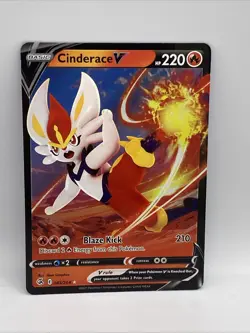 Pokemon TCG Fusion Strike 043/264 - CINDERACE V - Ultra Rare - Image 1