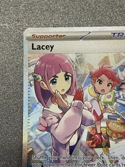 Pokemon Lacey Trainer Card TCG 172/142 Stellar Crown Full Art - Image 2