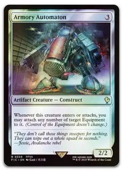 Armory Automaton (Surge Foil) #336 (NM) Final Fantasy FIC Magic MTG - Image 1