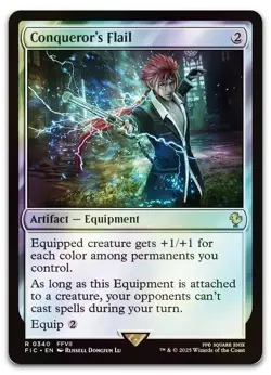 Conqueror's Flail (Surge Foil) #340 (NM) Final Fantasy FIC Magic MTG - Image 1