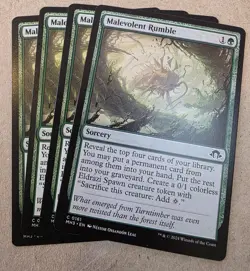 Malevolent Rumble - X4 Regular - Modern Horizons 3 - Mtg - Image 1