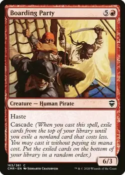 BOARDING PARTY X 4 N/M COMMANDER LEGENDS MAGIC THE GATHERING - Image 1