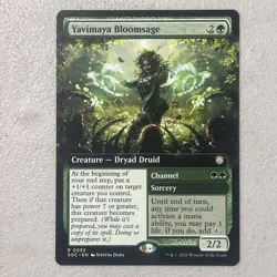 Yavimaya Bloomsage Extended Art 92 Secrets of Strixhaven Magic the Gathering NM - Image 1