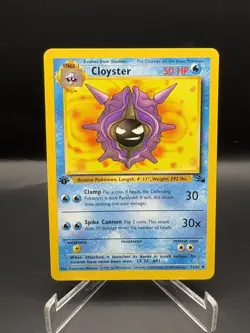 Cloyster 32/62 Uncommon 1st Edition Pokemon Card NM - Image 1