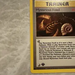 Pokemon TCG Mysterious Fossil 62/62 1st Edition NM WOTC - Image 2