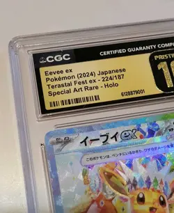 Pokemon TCG-Terastal Fest Ex: Eevee Ex (224/187) Special Holo- Pristine 10 CGC - Image 2