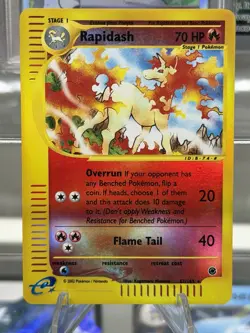 2002 Pokemon Expedition #62 Rapidash Reverse Holo NM - Image 1