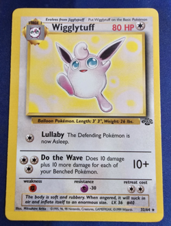 Pokemon Jungle #32/64 Wigglytuff (32) Non-Holo Rare LP - Image 1