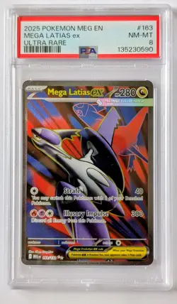 2025 POKEMON MEG EN MEGA LATIAS ex ULTRA RARE PSA 8 - Image 1