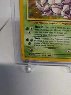 Nidoking Holo Holo Rare Pokemon Base Set 011/102 HP - Image 2