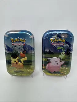 Pokemon TCG Ascended Heroes 2 Mini Tin Pikachu & ClaFairy New Sealed Rare Hot - Image 1