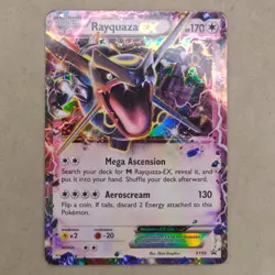 Pokemon Rayquaza EX XY69 2015 Black Star Promo MP Moderately Played - Image 1