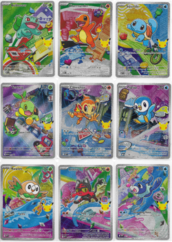 Pokemon First Partner Illustration Series 1 Promo 30th Anniversary Complete SET - Image 1