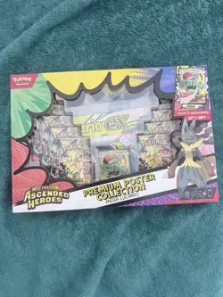 Pokemon TCG Ascended Heroes Premium Poster Collection Mega Lucario Sealed - Image 1