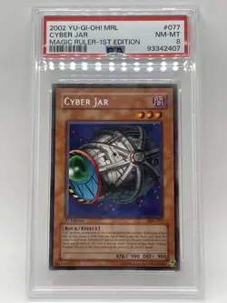 Cyber Jar 2002 PSA 8 NM-MINT Magic Ruler 1st Edition Rare MRL-077 Yugioh - Image 1