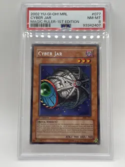 Cyber Jar 2002 PSA 8 NM-MINT Magic Ruler 1st Edition Rare MRL-077 Yugioh - Image 2