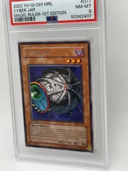Cyber Jar 2002 PSA 8 NM-MINT Magic Ruler 1st Edition Rare MRL-077 Yugioh - Image 4