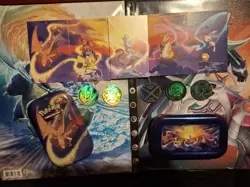 Charizard Kanto Power Mini Tin with Full Art Card Set & 5 Coins - Image 1
