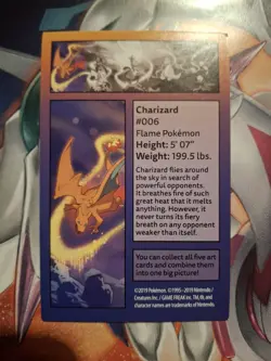 Charizard Kanto Power Mini Tin with Full Art Card Set & 5 Coins - Image 3