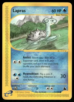 Pokemon Cards Lapras 71/144 Skyridge Common NM - Image 1