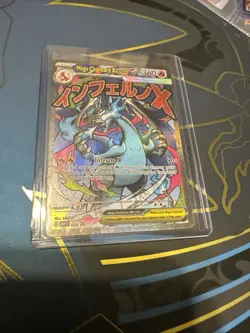 Pokemon Card PHANTASMAL FLAMES MEGA CHARIZARD X EX 023 ENG BLACK STAR PROMO - Image 1