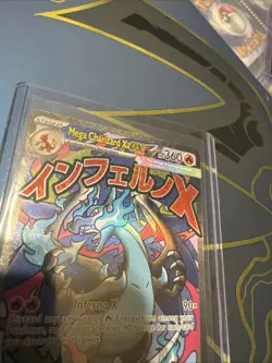 Pokemon Card PHANTASMAL FLAMES MEGA CHARIZARD X EX 023 ENG BLACK STAR PROMO - Image 5