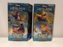 Disney Lorcana Azurite Sea Starter Decks Amber Ruby Emerald Sapphire NEW Cards - Image 1