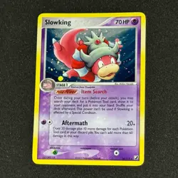 MAJOR HOLO BLEED Slowking 14/115 EX Unseen Forces Set 2005 Pokemon ERROR Card NM - Image 1