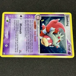 MAJOR HOLO BLEED Slowking 14/115 EX Unseen Forces Set 2005 Pokemon ERROR Card NM - Image 4