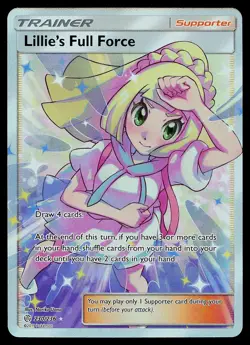 Pokemon Card - Lillie's Full Force Cosmic Eclipse 230/236 Ultra Rare - Image 1