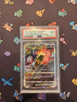 MINT PSA 9 Charizard VSTAR 2022 Black Star Promo SWSH262 Full Art Pokemon - Image 1