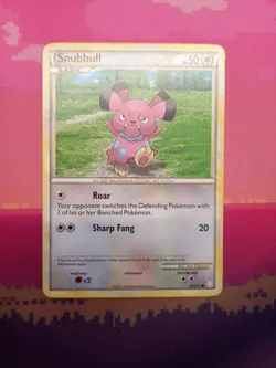 Pokemon Card Snubbull HeartGold SoulSilver Common 82/123 Near Mint - Image 1