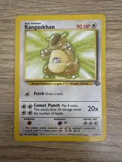Kangaskhan 21/64 Jungle Unlimited Rare - WOTC Pokemon Card HP - Image 1