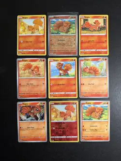 9 Vulpix Pokemon Card Collection Reverse Holo SWSH SV PTCG D3 - Image 1