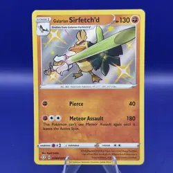 Galarian Sirfetch’d SV064/SV122 Shiny Vault Holo Rare Shining Fates Pokemon NM - Image 1
