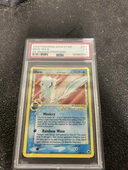 Pokemon Mew Star Gold Star Ultra Rare Holo EX Dragon Frontiers 101/101 PSA 5 - Image 1