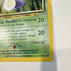 Pokemon TCG Jumpluff Neo Genesis 7/111 Holo Rare 70 HP English Unlimited - Image 5