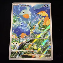 Pokemon TCG Ducklett 109/86 Illustration Rare White Flare NM - Image 1