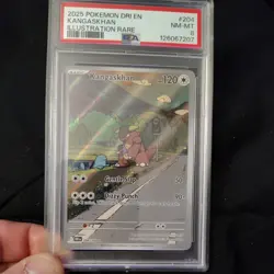 2025 POKEMON DRI EN-DESTINED RIVALS ILLUSTRATION RARE #204 KANGASKHAN PSA 8 - Image 1