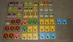1999 pokemon Cards Lot of 56, Base Set /102 Pikachu, Trainer, Energy, Bulbasaur - Image 1