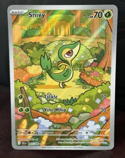 Snivy 087/086 Pokemon TCG Sv: Black Bolt Illustration Rare (MINT) - Image 1